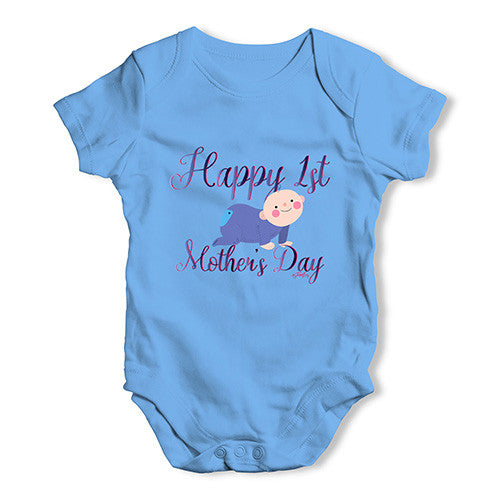 Happy 1st Mother's Day Baby Baby Unisex Baby Grow Bodysuit