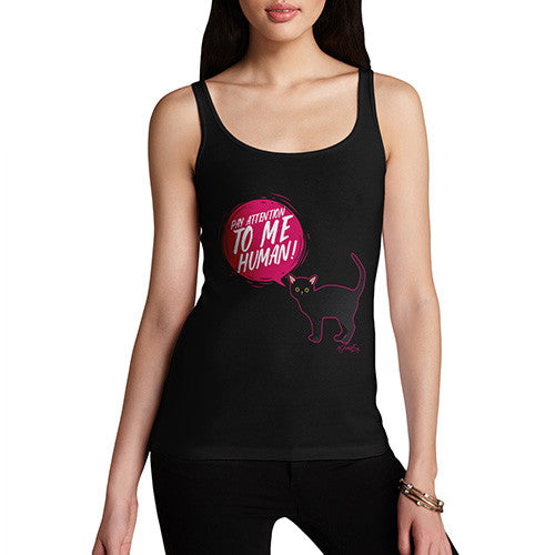 Pay Attention To Me Cat Women's Tank Top