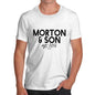Personalised Name And Son Men's T-Shirt
