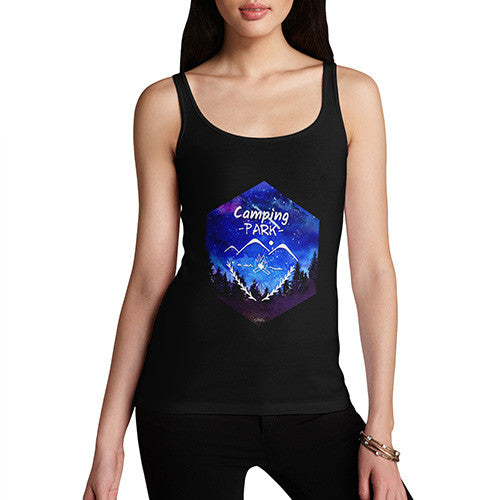 Camping Hexagon Watercolour Women's Tank Top