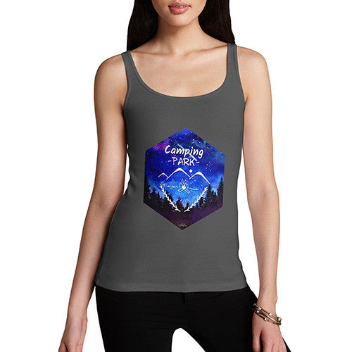 Camping Hexagon Watercolour Women's Tank Top