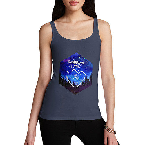 Camping Hexagon Watercolour Women's Tank Top