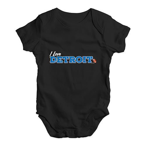 I Love Detroit American Football Baby Unisex Baby Grow Bodysuit