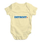 I Love Detroit American Football Baby Unisex Baby Grow Bodysuit