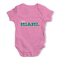 I Love Miami American Football Baby Unisex Baby Grow Bodysuit