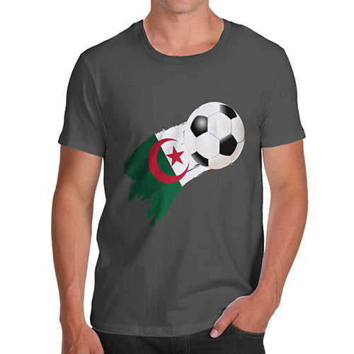 Algeria Football Flag Paint Splat Men's T-Shirt