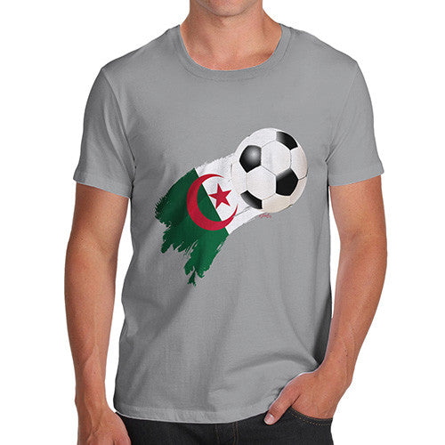 Algeria Football Flag Paint Splat Men's T-Shirt