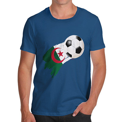 Algeria Football Flag Paint Splat Men's T-Shirt