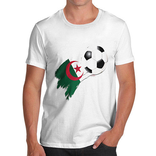 Algeria Football Flag Paint Splat Men's T-Shirt