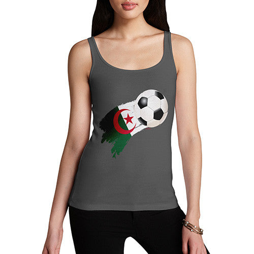 Algeria Football Flag Paint Splat Women's Tank Top