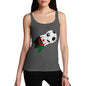 Algeria Football Flag Paint Splat Women's Tank Top