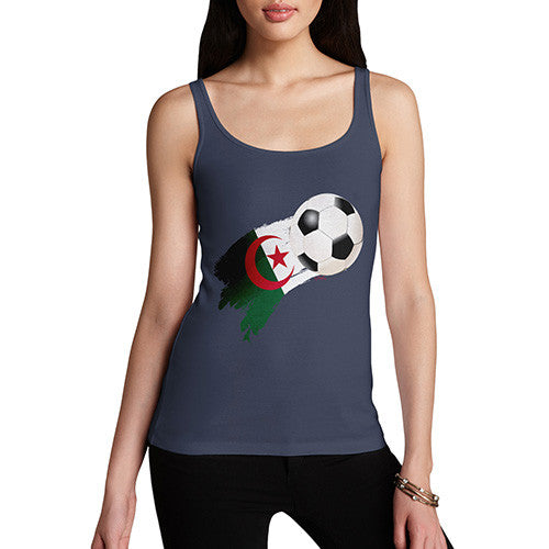 Algeria Football Flag Paint Splat Women's Tank Top