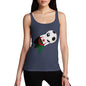 Algeria Football Flag Paint Splat Women's Tank Top