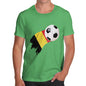 Belgium Football Flag Paint Splat Men's T-Shirt