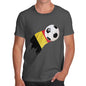 Belgium Football Flag Paint Splat Men's T-Shirt
