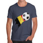 Belgium Football Flag Paint Splat Men's T-Shirt