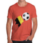 Belgium Football Flag Paint Splat Men's T-Shirt
