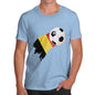 Belgium Football Flag Paint Splat Men's T-Shirt