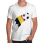 Belgium Football Flag Paint Splat Men's T-Shirt
