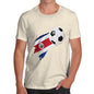 Costa Rica Football Flag Paint Splat Men's T-Shirt