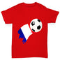 France Football Flag Paint Splat Boy's T-Shirt