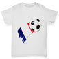 France Football Flag Paint Splat Boy's T-Shirt