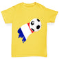 France Football Flag Paint Splat Boy's T-Shirt