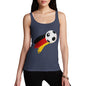 Germany Football Flag Paint Splat Women's Tank Top