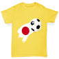 Japan Football Flag Paint Splat Boy's T-Shirt