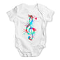 Treble Clef Paint Splats Baby Unisex Baby Grow Bodysuit