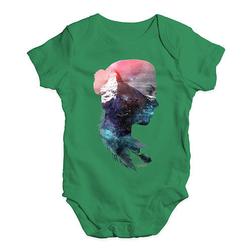 Cosmic Mountain Woman Baby Unisex Baby Grow Bodysuit