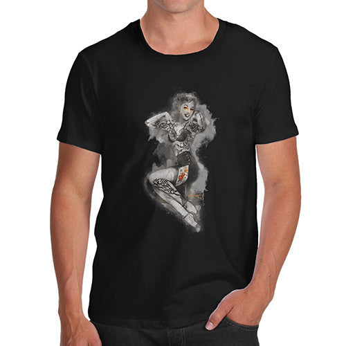 Tattooed Pin Up Lady Men's T-Shirt