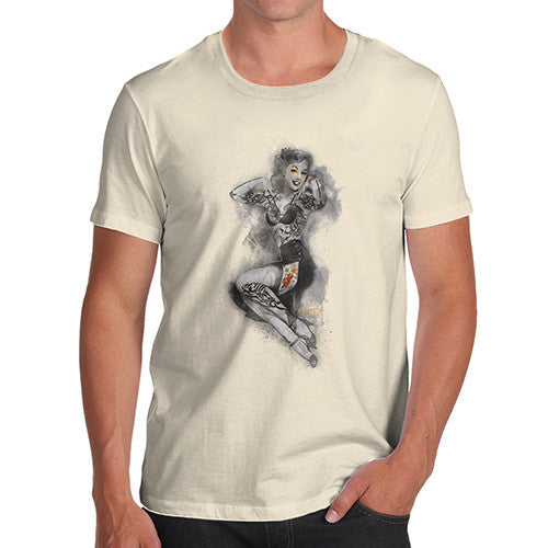 Tattooed Pin Up Lady Men's T-Shirt