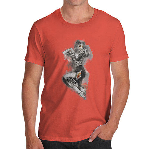 Tattooed Pin Up Lady Men's T-Shirt