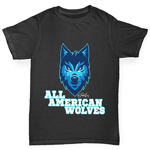 All American Wolves Girl's T-Shirt 
