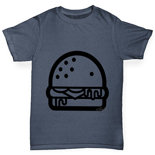 Burger Outline Boy's T-Shirt
