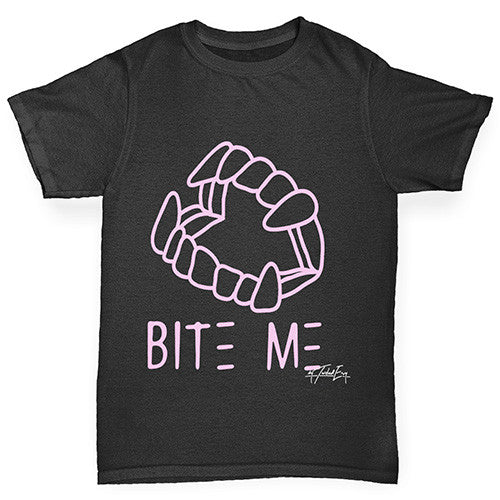Bite Me Pink Boy's T-Shirt