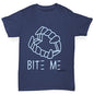 Bite Me Blue Boy's T-Shirt