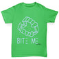 Bite Me Blue Girl's T-Shirt 