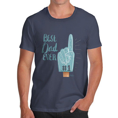 Father's Day Best Dad Ever #1 Foam Finger Men's T-Shirt