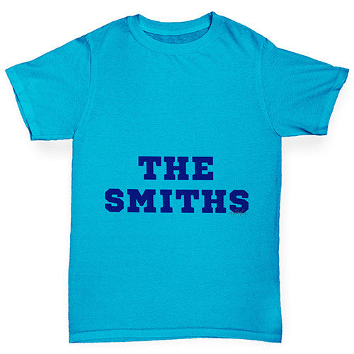 Personalised Surname Family Name Boy's T-Shirt