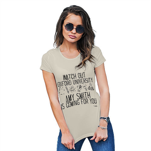 Personalised Watch Out University Women's T-Shirt 