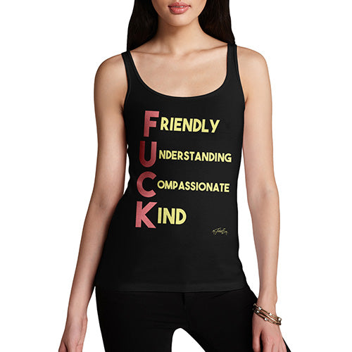 F-ck Acrostic Poem Women's Tank Top