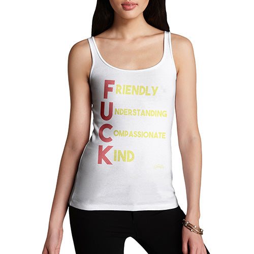 F-ck Acrostic Poem Women's Tank Top