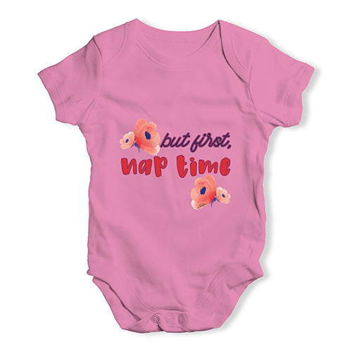 But First Nap Time Baby Unisex Baby Grow Bodysuit