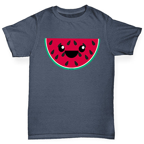 Happy Cartoon Watermelon Boy's T-Shirt
