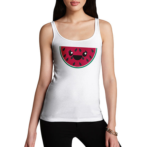 Happy Cartoon Watermelon Women's Tank Top