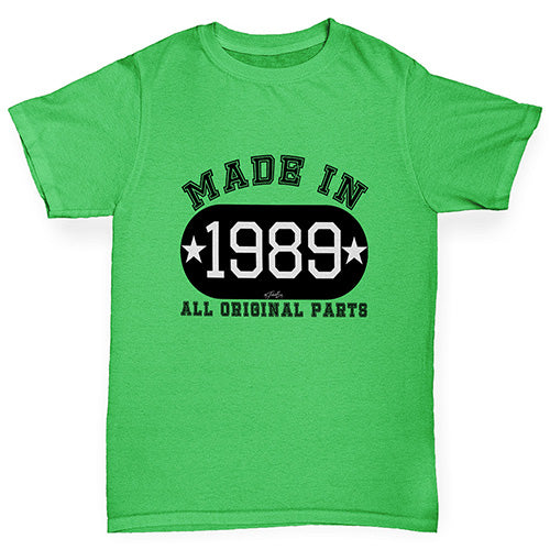 Personalised All Original Parts Boy's T-Shirt