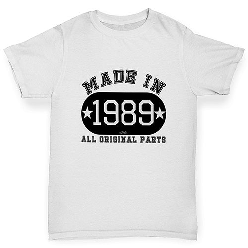 Personalised All Original Parts Girl's T-Shirt 