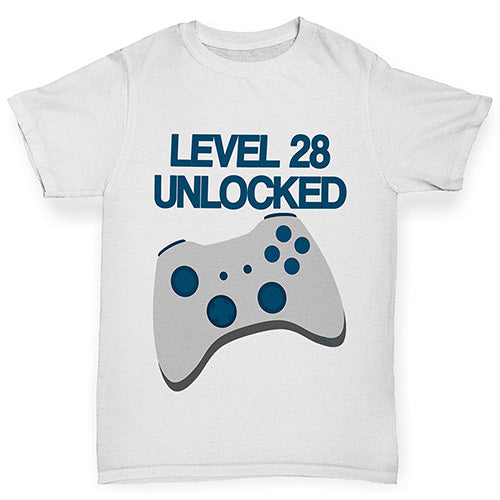 Personalised Level Unlocked Boy's T-Shirt
